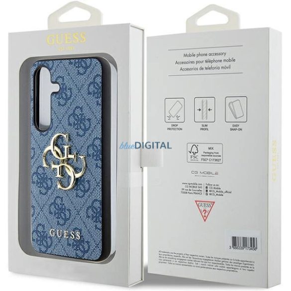 Guess 4G Big Metal Logo tok Samsung Galaxy S24 - kék