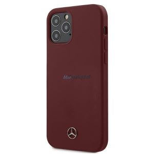 MERCEDES MEHCP12MILRE iPhone 12 / iPhone 12 Pro 6.1 "piros keményszínű szilikon tok