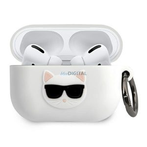 Karl Lagerfeld KLACAPSILCHWH AirPods Pro tok fehér szilikon Choupette