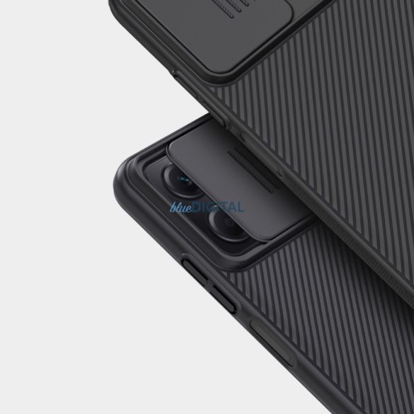 Nillkin CamShield Case Xiaomi Redmi Note 12 5G / Poco X5 5G kameravédővel fekete tok