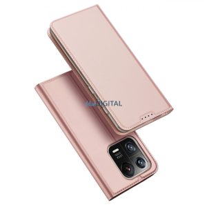 Dux Ducis Skin Pro Case Xiaomi 13 Pro Flip kártya pénztárca Stand Pink