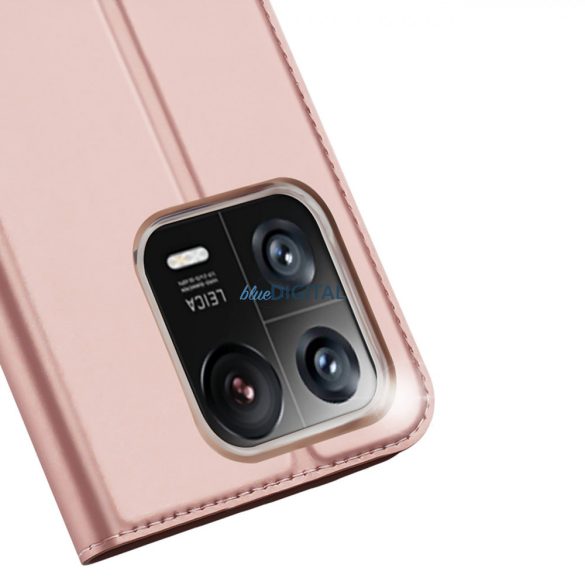 Dux Ducis Skin Pro Case Xiaomi 13 Pro Flip kártya pénztárca Stand Pink