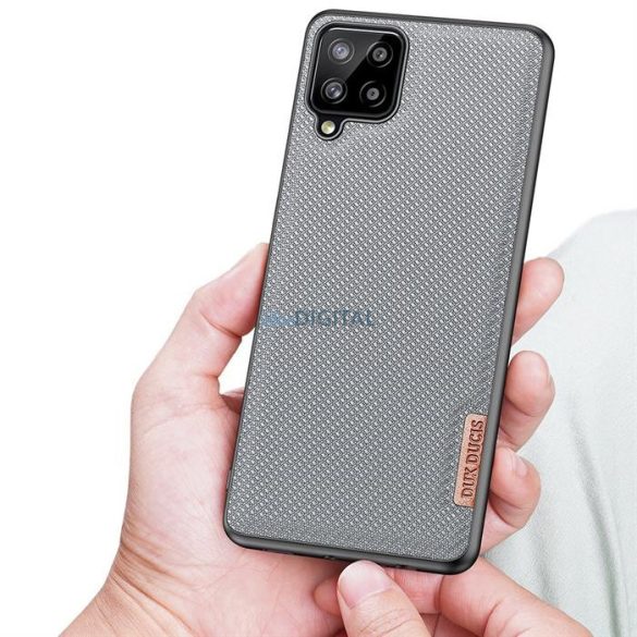 Dux Ducis Fino telefontok borított nylon anyag Samsung Galaxy A12 - kék