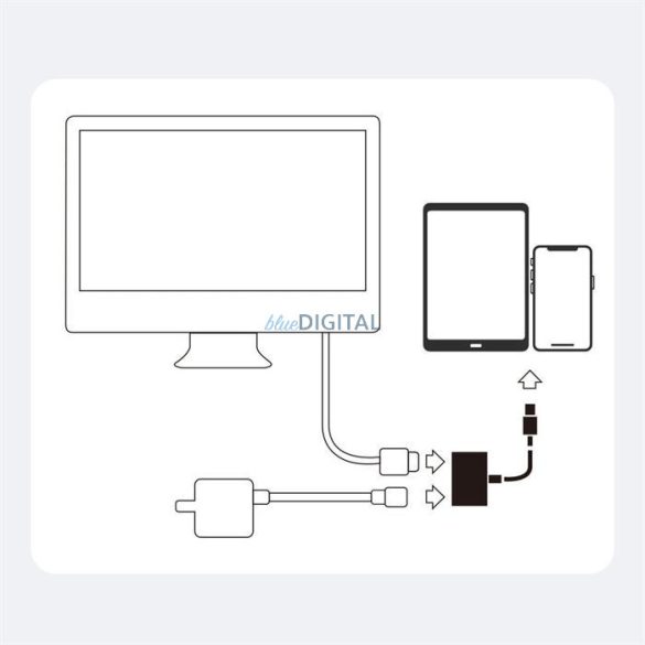 Joyroom S-H141 Lightning a HDMI adapter-fehérhez