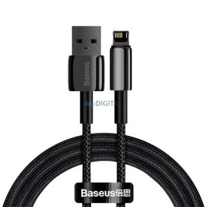 Baseus Tungsten USB - Lightning kábel 2,4 A 1 m fekete (CALWJ-01)