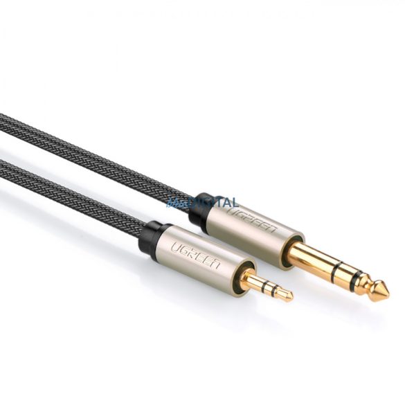 Ugreen audió kábel TRS mini jack 3.5mm - jack 6.35mm 1m szürke