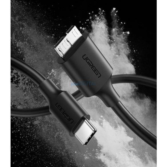 Ugreen US312 Micro USB 3.0 USB-C kábel 1m fekete