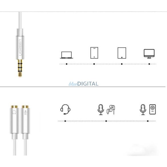 UGREEN 3.5mm apa Dual 3.5mm anya Headset Splitter