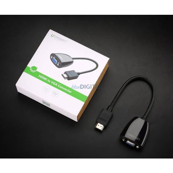 UGREEN HDMI VGA átalakító hang nélkül (fekete)