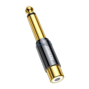 Ugreen 6.35mm Jack adapter (apa) az RCA (anya) Gold (AV169)