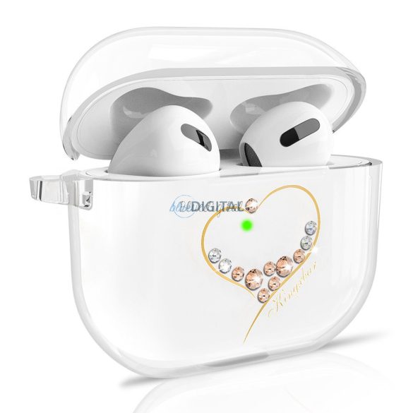 Kingxbar kívánja Pods tok airpods 3-as Swarovski kristályok arany