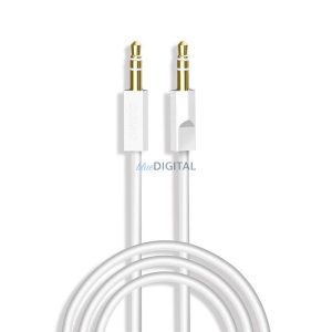 Dudao AUX mini jack 3,5 mm-es kábel 2m 3 pólusú sztereo fehér (L12S fehér)