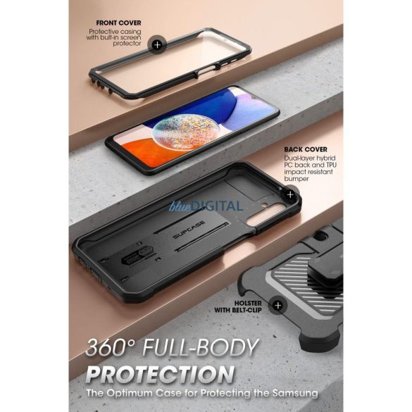 Supcase UNICORN BEETLE PRO GALAXY A14 4G / 5G fekete tok