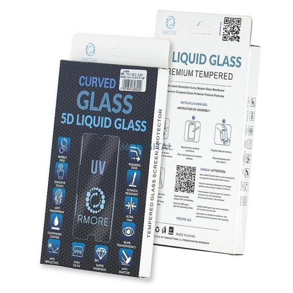 Samsung N985 Galaxy Note 20 Ultra Lte / N986 Galaxy Note 20 Ultra 5g - Liqid Glass Edzett Üveg Tempered Glass 5d Uv Lámpával Üvegfólia