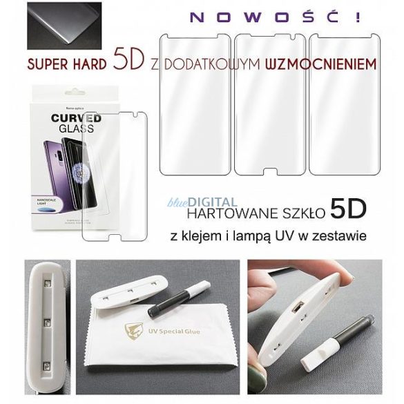 Samsung N985 Galaxy Note 20 Ultra Lte / N986 Galaxy Note 20 Ultra 5g - Liqid Glass Edzett Üveg Tempered Glass 5d Uv Lámpával Üvegfólia