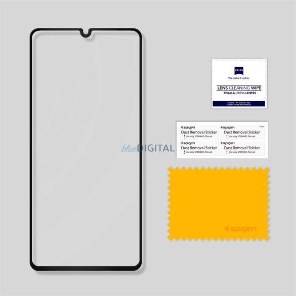 Edzett üvegfólia SPIGEN GLAS.TR SLIM HUAWEI P30 PRO BLACK kijelzőfólia üvegfólia tempered glass