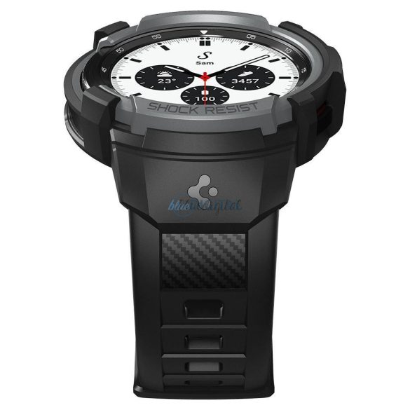 Spigen Rugged Armor "Pro" Galaxy Watch 4 Classic 42 mm-es faszén szürke tok