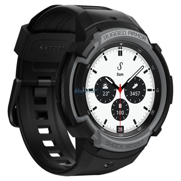 Spigen Rugged Armor "Pro" Galaxy Watch 4 Classic 42 mm-es faszén szürke tok