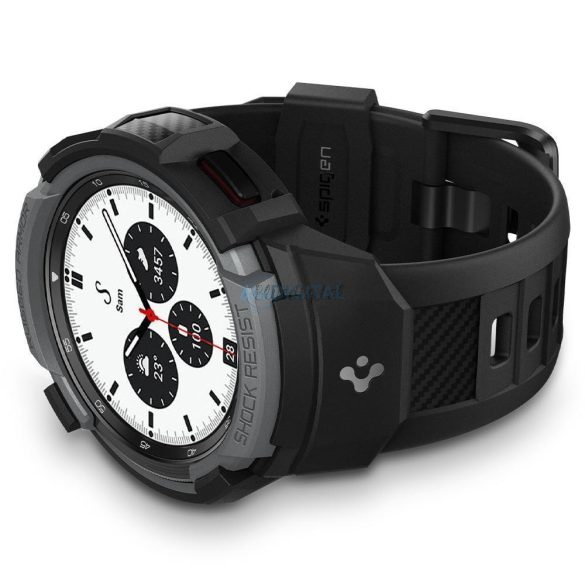 Spigen Rugged Armor "Pro" Galaxy Watch 4 Classic 42 mm-es faszén szürke tok