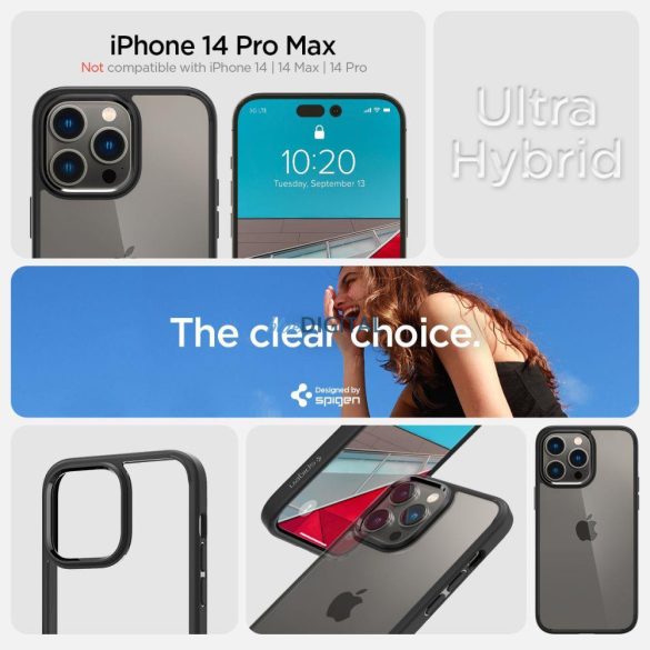 Spigen ULTRA HYBRID IPHONE 14 PRO MAX MAX matt FEKETE