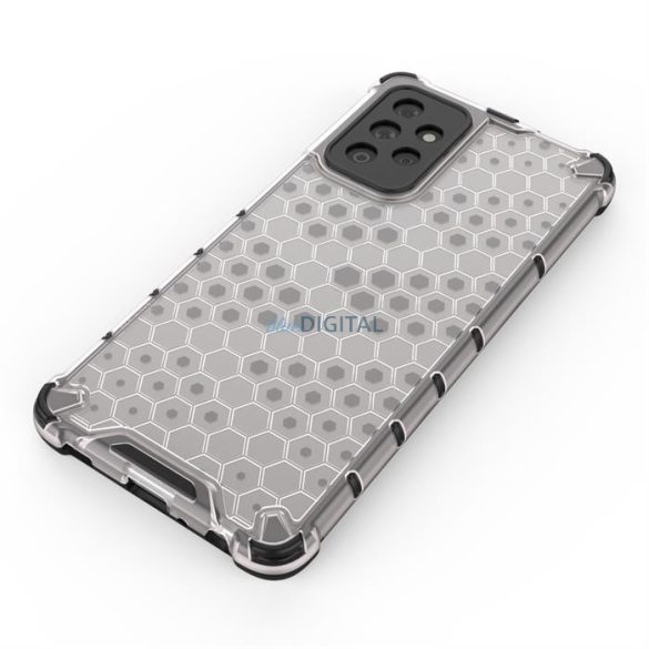 Honeycomb tok páncél telefontok TPU Bumper Samsung Galaxy A72 4G fekete