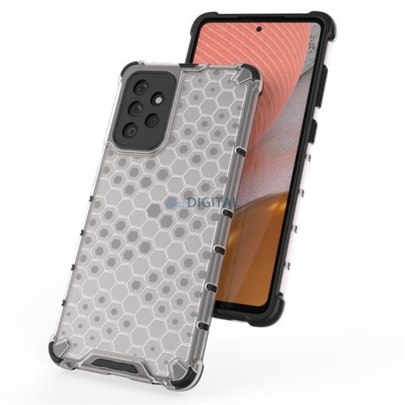 Honeycomb tok páncél telefontok TPU Bumper Samsung Galaxy A72 4G fekete