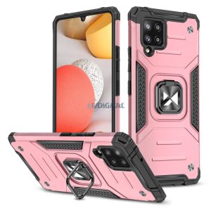 Wozinsky Ring Armor tok kitámasztható Tough ütésálló tok Samsung Galaxy A42 5G Pink