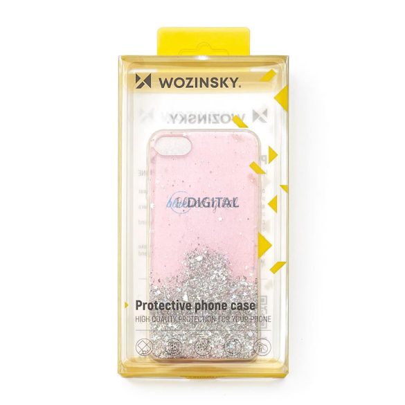 Wozinsky Star Glitter csillogó telefontok Samsung Galaxy A22 4G rózsaszín