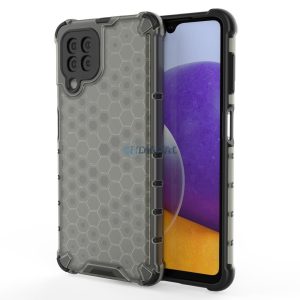 Honeycomb tok Páncéltelefontok a TPU Bumper Samsung Galaxy A22 4G fekete