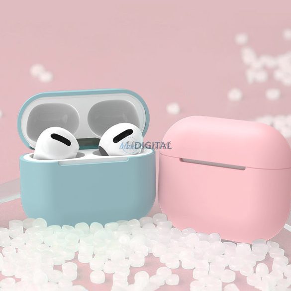 AIRPODS 2 / AIRPODS 1 SILICONE SOFT tok fejhallgató fekete (C tok)