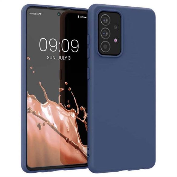 Szilikon tok Lágy flexibilis szilikon tok Samsung Galaxy A03s kék