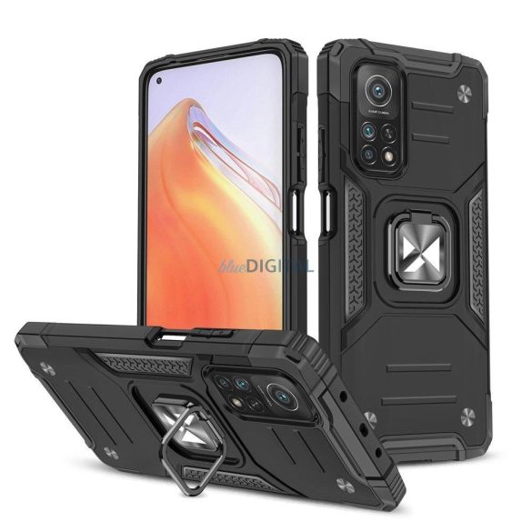 Wozinsky Ring Armor Tough tok Xiaomi Mi Poco M4 Pro 5G / Redmi Note 11T 5G / Redmi Note 11S 5G - fekete