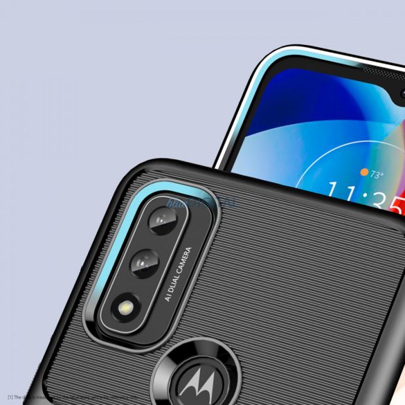 Thunder tok rugalmas ütésálló védőtok Motorola Moto G Play 2022 fekete