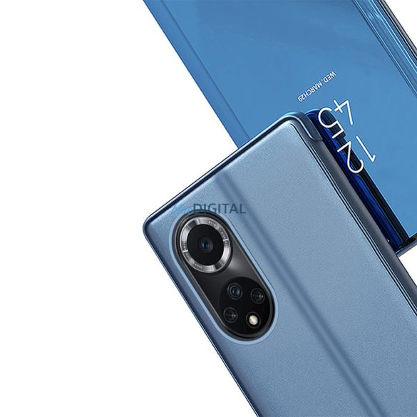 Clear View Case tok Huawei nova 9 flip tok fekete