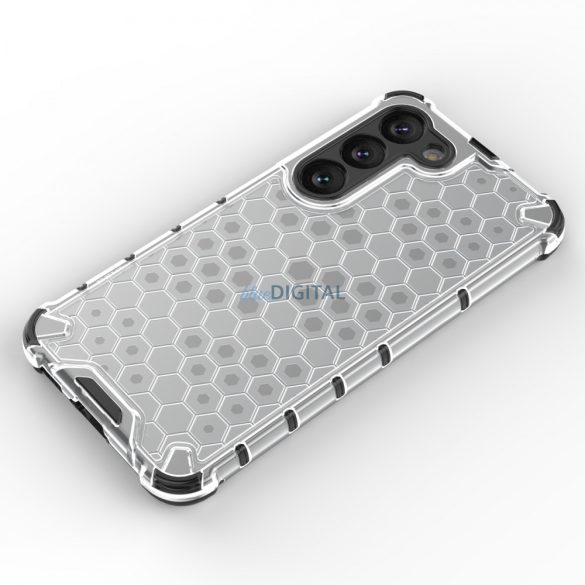 Honeycomb tok Samsung Galaxy S23 Armor hibrid tok fekete