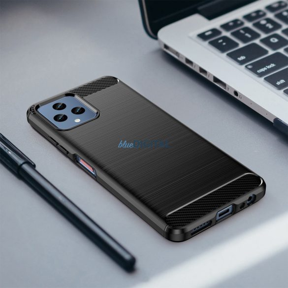 Carbon Case T Phone 5G (2022) rugalmas szilikon carbon tok fekete