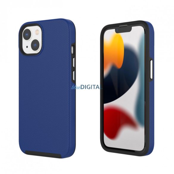 iPhone 14 TPU+PC ütésálló tok,Kék