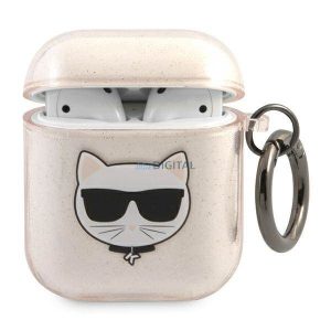 Karl Lagerfeld KLA2UCHGD AirPods 1/2 tok arany csillogó Choupette