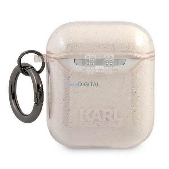 Karl Lagerfeld KLA2UCHGD AirPods 1/2 tok arany csillogó Choupette