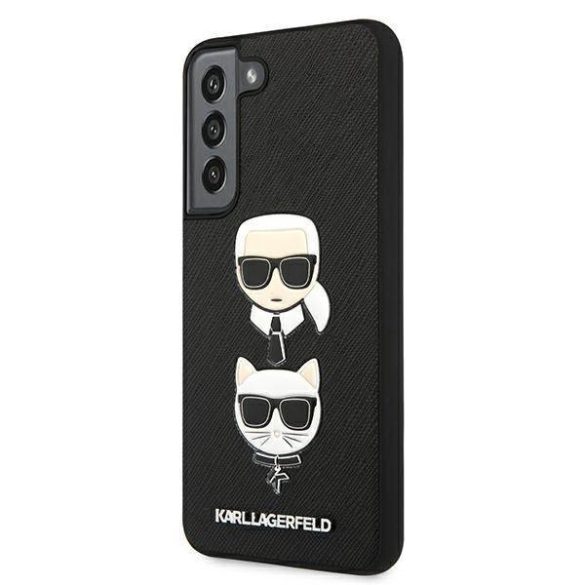 Karl Lagerfeld KLHCS22MSAKICKCBK S22+ S906 fekete Saffiano Karl & Choupette fej tok