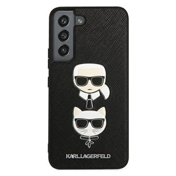 Karl Lagerfeld KLHCS22MSAKICKCBK S22+ S906 fekete Saffiano Karl & Choupette fej tok