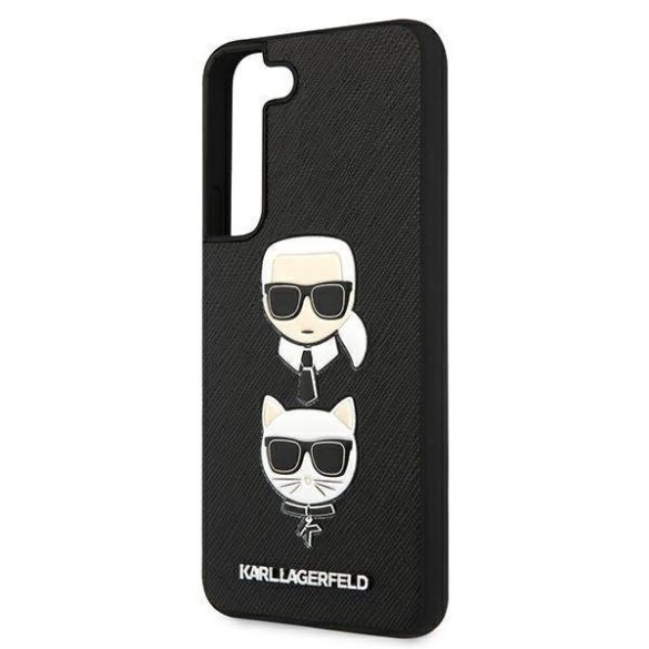 Karl Lagerfeld KLHCS22MSAKICKCBK S22+ S906 fekete Saffiano Karl & Choupette fej tok