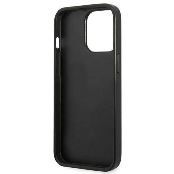 Karl Lagerfeld KLHCP13LSFMP2DG iPhone 13 Pro / 13 6,1" keménytok ezüst Saffiano Plaque tok