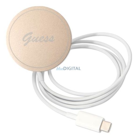 Guess tok+ töltő iPhone 12/12 Pro rózsaszín 4G Print MagSafe keménytok