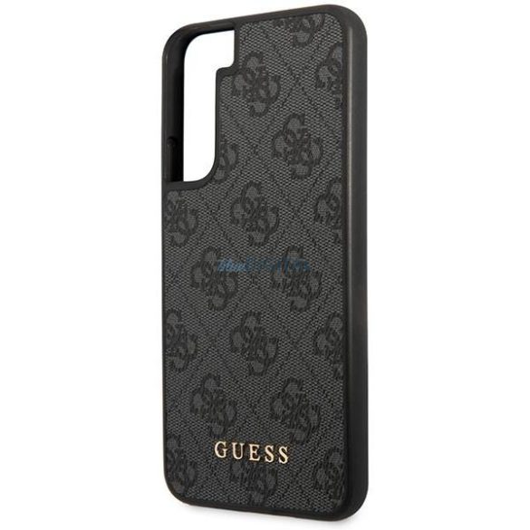 Guess GUHCS23SG4GFGR S23 S911 szürke 4G fém arany logós keménytok