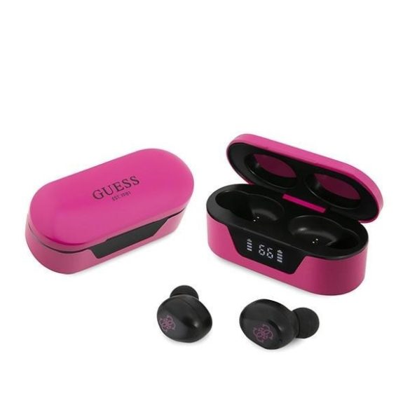 Guess fülhallgató Bluetooth GUTWST31EM TWS + dokkoló állomás magenta