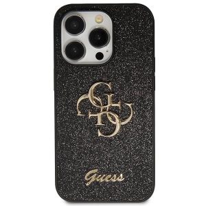 Guess GUHCN61HG4SGK iPhone 11  6.1" fekete keménytok Glitter Script Big 4G