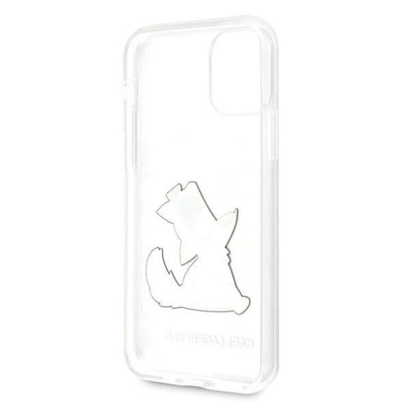 Karl Lagerfeld KLHCN61CFNRC iPhone 11 6,1" / Xr átlátszó Choupette Fun keménytok