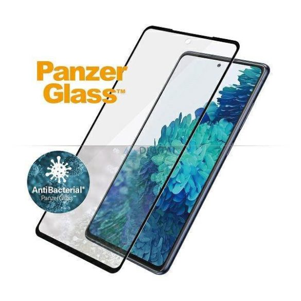 PanzerGlass E2E Microfracture Samsung Galaxy S20 FE G781 tokbarát ujjlenyomat-mentes antibakteriális fekete kijelzővédő fólia