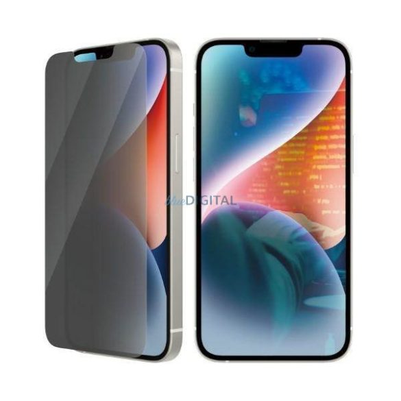 PanzerGlass Classic Fit iPhone 14 / 13 Pro / 13 6,1" Privacy Screen Protection antibakteriális képernyővédő fólia